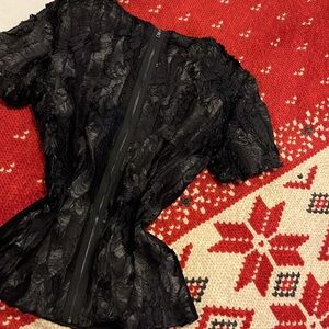 Chic black faux animal fabric 🖤